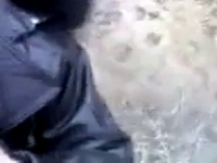 Киргизка на улице делает минет